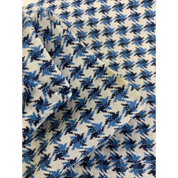 Ratner Clothes Hughes Hatcher Jacket Blue Pattern Houndstooth Blazer Mens M/L 40 - Picture 12 of 12